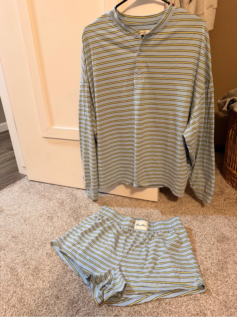 ELEVEN ELEVEN - striped Henley set